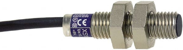 Telemecanique Sensors - PNP, 2.5mm Detection, Cylinder, Inductive Proximity Sensor - 3 Wires, IP67, 12 VDC, 12 VDC, 24 VDC, M8x1 Thread, 33mm Long - Exact Tooling