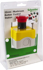Schneider Electric - 1 Operator, Mushroom Head Control Station - No Legend, Turn to Release Switch, NC Contact, NEMA 1, 12, 13, 3, 3R, 4 - Exact Tooling