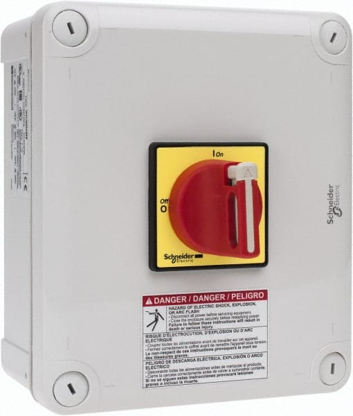 Square D - 3 Phase, 3 Pole, 1 & 12, Enclosed Cam & Disconnect Switch - PVC - Exact Tooling