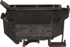 Schneider Electric - 1 Pole, 500 Volt, 6.3 Amp, -40 to 266°F, DIN Rail Mount, Polyamide Fused Terminal Block - 3 Contacts, 26 to 10 AWG Compatibility, 56-1/2mm High - Exact Tooling