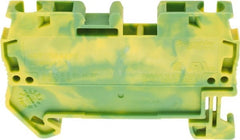 Schneider Electric - 1 Pole, 1,000 Volt, -40 to 266°F, DIN Rail Mount, Polyamide Grounding Terminal Block - 2 Contacts, 28 to 10 AWG Compatibility, 36-1/2mm High - Exact Tooling