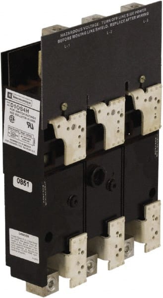 Square D - 1 & 3 Phase, 600VAC, 1 Pole, 4, Open Nonfused Cam & Disconnect Switch - 1 Wire - Exact Tooling