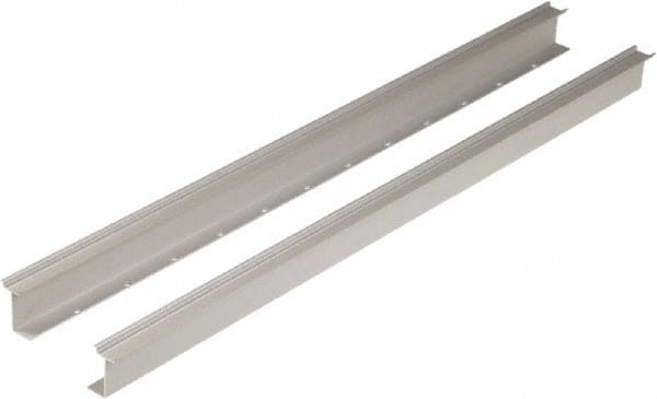 Square D - 1m Long x 0.3 Inch Wide x 1.38 Inch High x Aluminum DIN Rail - 0.04 Inch Thick - Exact Tooling