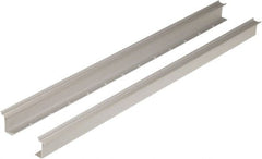 Square D - 1m Long x 0.3 Inch Wide x 1.38 Inch High x Aluminum DIN Rail - 0.04 Inch Thick - Exact Tooling