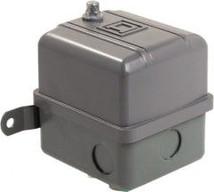 Square D - 1 NEMA Rated, DPST, 80 to 100 psig, Vacuum Switch Pressure and Level Switch - Adjustable Pressure, 575 VAC, 1/4 Inch NPSF Connector, Screw Terminal, For Use with Air Compressors, Electrically Driven Water Pumps - Exact Tooling