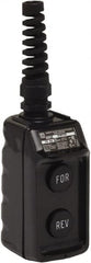 Schneider Electric - 2 Operator, Pushbutton Pendant Control Station - Forward-Reverse (Legend), Momentary Switch, 4NO Contact, NEMA 4 - Exact Tooling