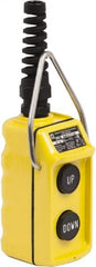 Schneider Electric - 2 Operator, Pushbutton Pendant Control Station - Up-Down (Legend), Momentary Switch, 4NO Contact, NEMA 4 - Exact Tooling