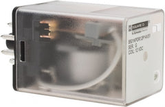 Square D - 8 Pins, 1 hp at 277 Volt & 1/3 hp at 120 Volt, 3 VA Power Rating, Octal Electromechanical Plug-in General Purpose Relay - 10 Amp at 250 VAC, DPDT, 12 VDC, 34.9mm Wide x 50.3mm High x 35.4mm Deep - Exact Tooling