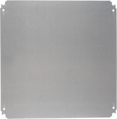 Schneider Electric - Electrical Enclosure Steel Mounting Plate - For Use with 800 (H) x 800 (W) Floor Standing Enclosure, RoHS Compliant, Includes Mounting Hardware & Mounting Plate - Exact Tooling