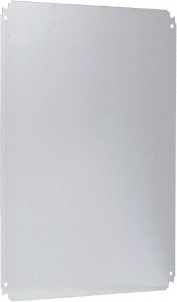 Schneider Electric - Electrical Enclosure Steel Mounting Plate - For Use with 700 (H) x 500 (W) Floor Standing Enclosure, RoHS Compliant, Includes Mounting Hardware & Mounting Plate - Exact Tooling