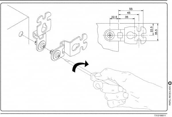 Schneider Electric - Electrical Enclosure Steel Wall Mount Lug - For Use with CRNG Wall Mounting Steel Enclosure/S3D Wall Mounting Steel Enclosure, RoHS Compliant, Includes Mounting Screw & Pre-Mounted Sealing Gasket - Exact Tooling
