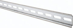 Schneider Electric - 2m Long x 0.3 Inch Wide x 1.4 Inch High x Steel DIN Rail - 0.04 Inch Thick - Exact Tooling