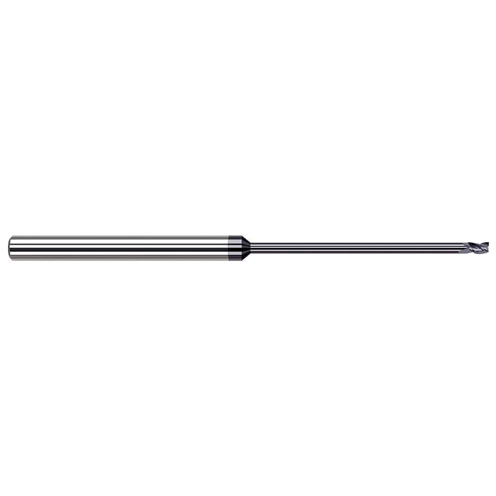 Harvey Tool - Square End Mills; Mill Diameter (Decimal Inch): 0.0600 ; Length of Cut (Decimal Inch): 0.0900 ; Material: Solid Carbide ; Finish/Coating: AlTiN ; Shank Diameter (Inch): 1/8 ; Single or Double End: Single - Exact Tooling