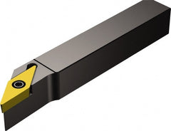 Sandvik Coromant - QS-SVJB, Right Hand Cut, -3° Lead Angle, 5/8" Shank Height x 5/8" Shank Width, Neutral Rake Indexable Turning Toolholder - 2.7559" OAL, VBMT 16 04 08 Insert Compatibility, Series CoroTurn 107 - Exact Tooling