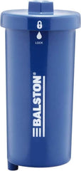 Parker - 3/4 NPT Air Compressor Exhaust Filter - 15 CFM, 15 psi, 3.95" Diam x 8.13" High, Use with Welch Pump Models #1376, 8925 - Exact Tooling