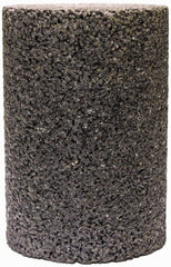 Tru-Maxx - Type 18, 2" Max Diam, 4" Head Thickness, 20 Grit Oval Cone - Zirconia Alumina, Coarse Grade, 5/8-11 Shank Thread - Exact Tooling