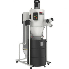 Jet - 1µm, 230 Volt Portable Dust Collector with Filter - 30-7/16" Long x 57" Deep x 88" High, 4" Connection Diam, 5,609' per min Air Flow - Exact Tooling
