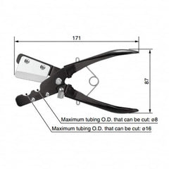 SMC PNEUMATICS - Pipe & Tube Cutters Type: Tube Cutter Maximum Pipe Capacity (mm): 16 - Exact Tooling