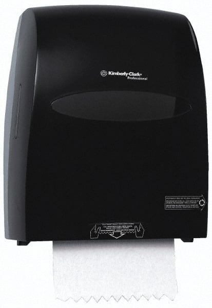 Kimberly-Clark Professional - Hands Free, Plastic Paper Towel Roll Cabinet - 16.13" High x 12.63" Wide x 10-1/4" Deep, 1 Roll with Stub 8", Smoke (Color) - Exact Tooling