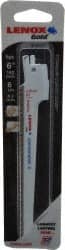 Lenox - 6" Long x 7/16" Thick, Bi-Metal Reciprocating Saw Blade - Tapered Profile, 6 TPI, Toothed Edge, Universal Shank - Exact Tooling