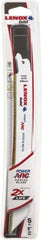 Lenox - 8" Long x 3/4" Thick, Bi-Metal Reciprocating Saw Blade - Tapered Profile, 10 TPI, Toothed Edge, Universal Shank - Exact Tooling