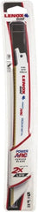Lenox - 8" Long x 3/4" Thick, Bi-Metal Reciprocating Saw Blade - Tapered Profile, 18 TPI, Toothed Edge, Universal Shank - Exact Tooling