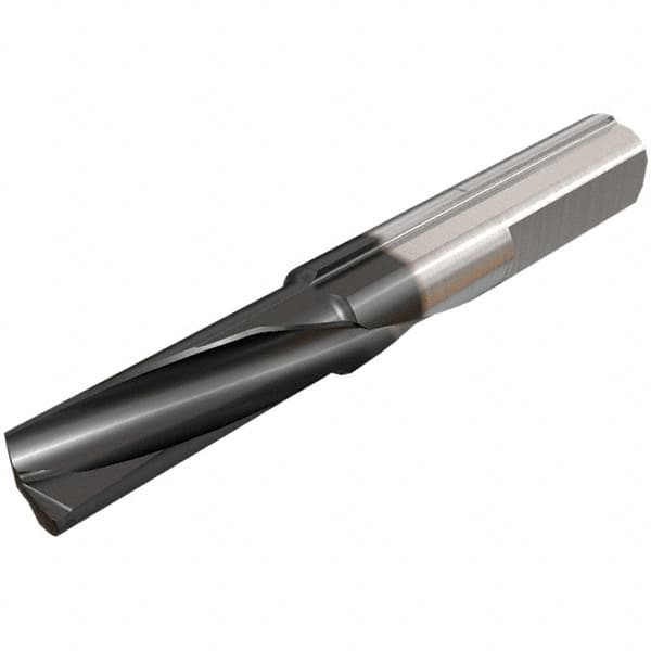 Iscar - 7mm Min Bore Diam, 14mm Max Bore Depth, 8mm Shank Diam, Helical Boring Bar - 0.3mm Corner Radius, Left Hand Cut, Solid Carbide, TiAlN Finish - Exact Tooling