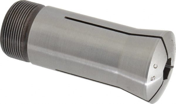 Lyndex - 7/16 Inch 5C Hex Collet - 1.041-24 Internal Thread Size, Steel, 0.012 Inch TIR - Exact Tooling