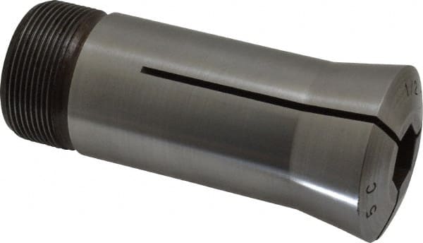 Lyndex - 1/2 Inch 5C Hex Collet - 1.041-24 Internal Thread Size, Steel, 0.012 Inch TIR - Exact Tooling