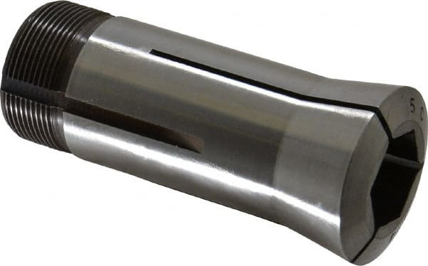 Lyndex - 3/4 Inch 5C Hex Collet - 1.041-24 Internal Thread Size, Steel, 0.012 Inch TIR - Exact Tooling
