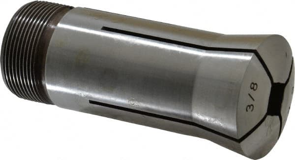 Lyndex - 3/8 Inch 5C Square Collet - 1.041-24 Internal Thread Size, Steel, 0.012 Inch TIR - Exact Tooling