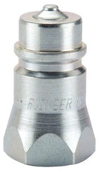 Parker - 3/4-16 SAE Steel Hydraulic Hose O-Ring Boss Nipple & Poppet - 3,000 psi - Exact Tooling