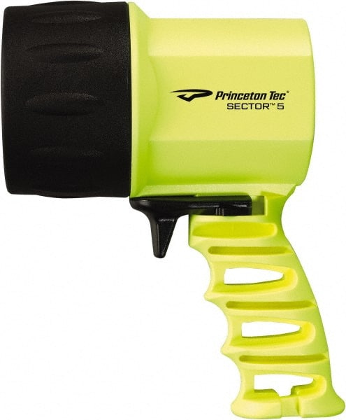 Princeton Tec - White LED Bulb, 550 Lumens, Spotlight/Lantern Flashlight - Neon Yellow Plastic Body, 4 C Alkaline Batteries Included - Exact Tooling