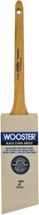 Wooster Brush - 2" Angled Hog Sash Brush - 2-7/16" Bristle Length, 7-7/8" Maple Rattail Handle - Exact Tooling