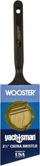 Wooster Brush - 2-1/2" Angled Hog Sash Brush - 2-11/16" Bristle Length, 5-1/8" Plastic Fluted Handle - Exact Tooling
