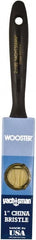 Wooster Brush - 1" Flat Hog Varnish Brush - 2-3/16" Bristle Length, 6-1/2" Plastic Beavertail Handle - Exact Tooling