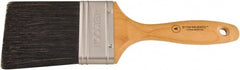 Wooster Brush - 3" Flat Hog Varnish Brush - 3-7/16" Bristle Length, 5-1/8" Maple Beavertail Handle - Exact Tooling