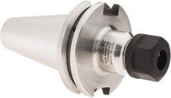 Parlec - 0.5mm to 10mm Capacity, 2-1/2" Projection, CAT40 Taper Shank, ER16 Collet Chuck - 5.19" OAL - Exact Tooling