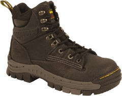 Dr. Martens - Men's Size 7 Medium Width Composite Work Boot - Black, Leather Upper, Rubber Outsole, 7" High, Non-Slip, Waterproof - Exact Tooling