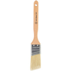 Wooster Brush - 1-1/2" Angled Synthetic Sash Brush - 2-7/16" Bristle Length, 7-7/8" Maple Fluted Handle - Exact Tooling