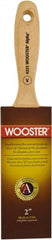 Wooster Brush - 2" Flat Synthetic Varnish Brush - 2-11/16" Bristle Length, 6-1/2" Maple Beavertail Handle - Exact Tooling
