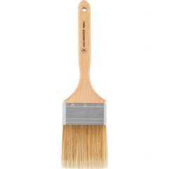 Wooster Brush - 3" Flat Synthetic Sash Brush - 3-3/16" Bristle Length, 7-7/8" Maple Fluted Handle - Exact Tooling