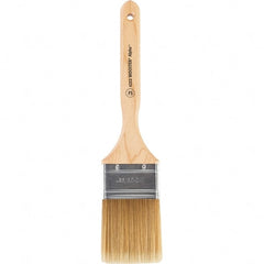 Wooster Brush - 2-1/2" Flat Synthetic Sash Brush - 2-15/16" Bristle Length, 7-7/8" Maple Fluted Handle - Exact Tooling