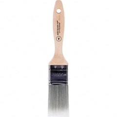 Wooster Brush - 1-1/2" Flat Synthetic Varnish Brush - 2-7/16" Bristle Length, 6-3/8" Wood Beavertail Handle - Exact Tooling
