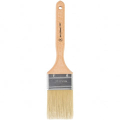 Wooster Brush - 2-1/2" Flat Synthetic Sash Brush - 2-15/16" Bristle Length, 7-7/8" Maple Fluted Handle - Exact Tooling