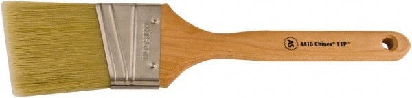Wooster Brush - 2-1/2" Angled Synthetic Sash Brush - 2-15/16" Bristle Length, 7-7/8" Maple Fluted Handle - Exact Tooling