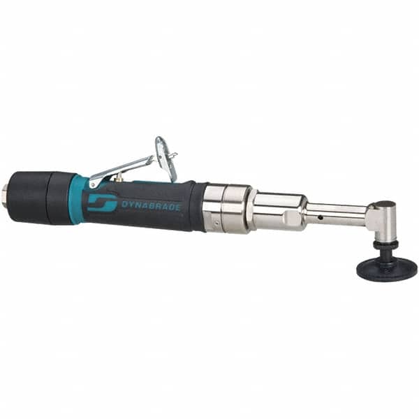 Dynabrade - 2" Max Disc, 3,200 RPM, Pneumatic Handheld Disc Sander - 26 CFM, 1/4" Inlet, 0.4 hp, 90 psi, Includes Wrench & Disc Sander - Exact Tooling