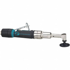 Dynabrade - 2" Max Disc, 3,200 RPM, Pneumatic Handheld Disc Sander - 26 CFM, 1/4" Inlet, 0.4 hp, 90 psi, Includes Wrench & Disc Sander - Exact Tooling