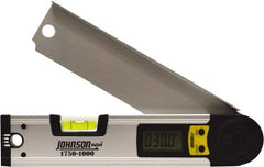Johnson Level & Tool - 225° Measuring Range, Digital Protractor - 0.01° Resolution, 10 Inch Long Blade, Accuracy Up to 0.03°, CR2032 Lithium Battery Not Included - Exact Tooling