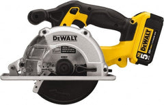 DeWALT - 20 Volt, 5-1/2" Blade, Cordless Circular Saw - 3,700 RPM, 2 Lithium-Ion Batteries Included - Exact Tooling